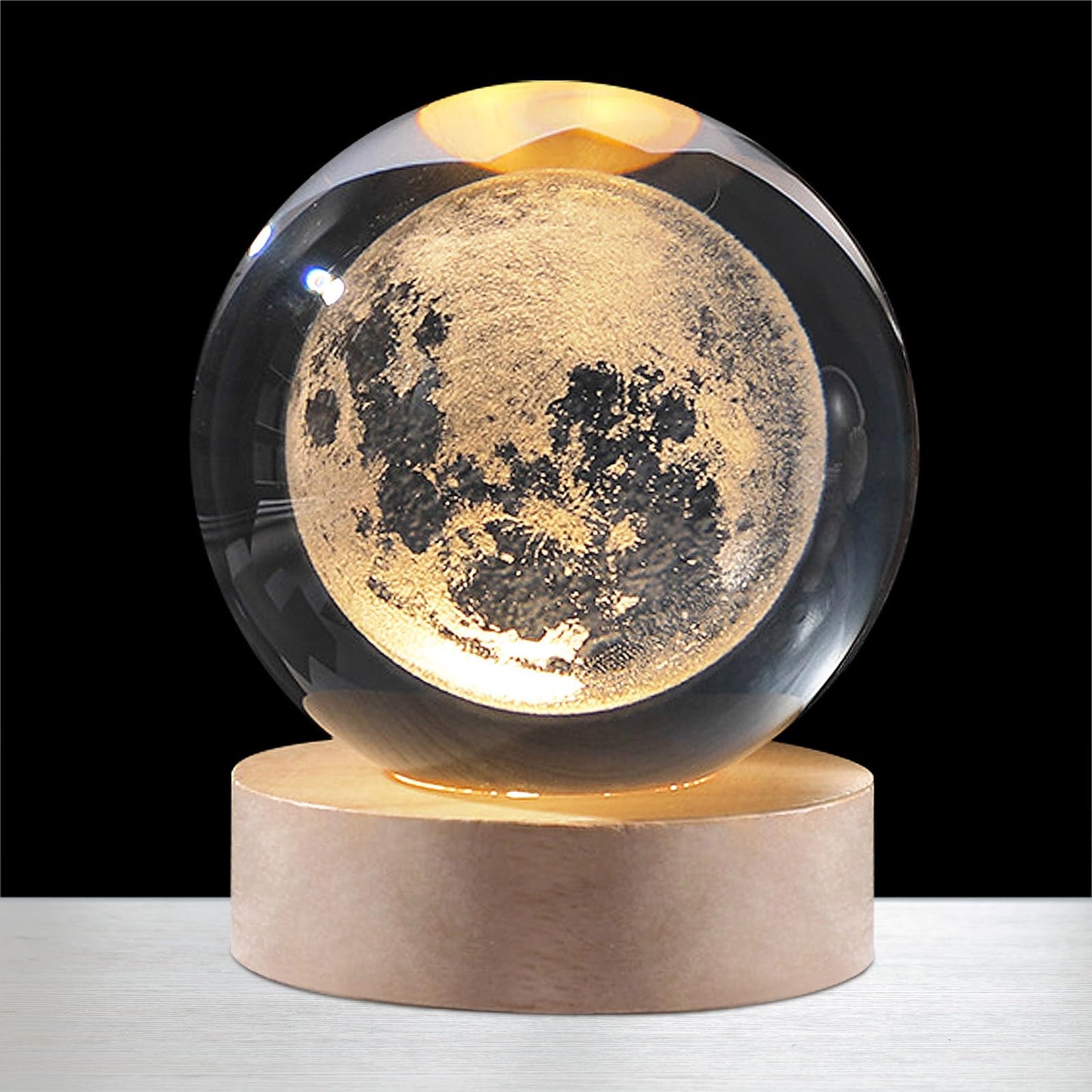 Lámpara Esfera de Cristal 3D