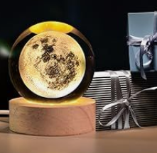 Lámpara Esfera de Cristal 3D