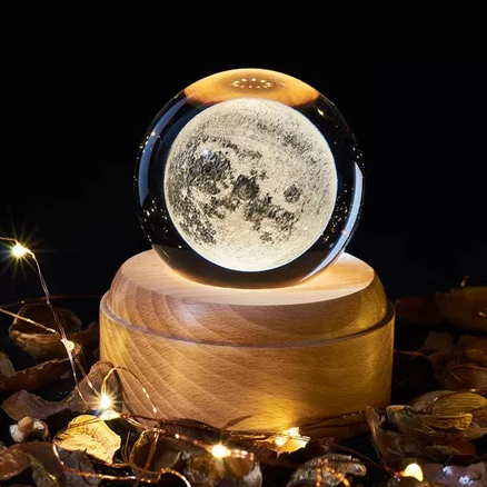 Lámpara Esfera de Cristal 3D